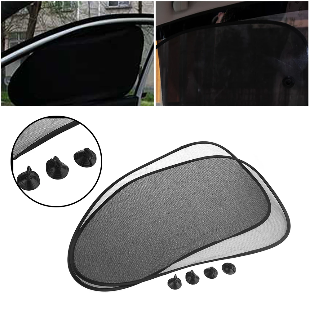 

1Pcs Practical Car Auto Side Rear Window Sun Shade Cover Mesh visor Shield screen Sunshade UV Protection Black Hot