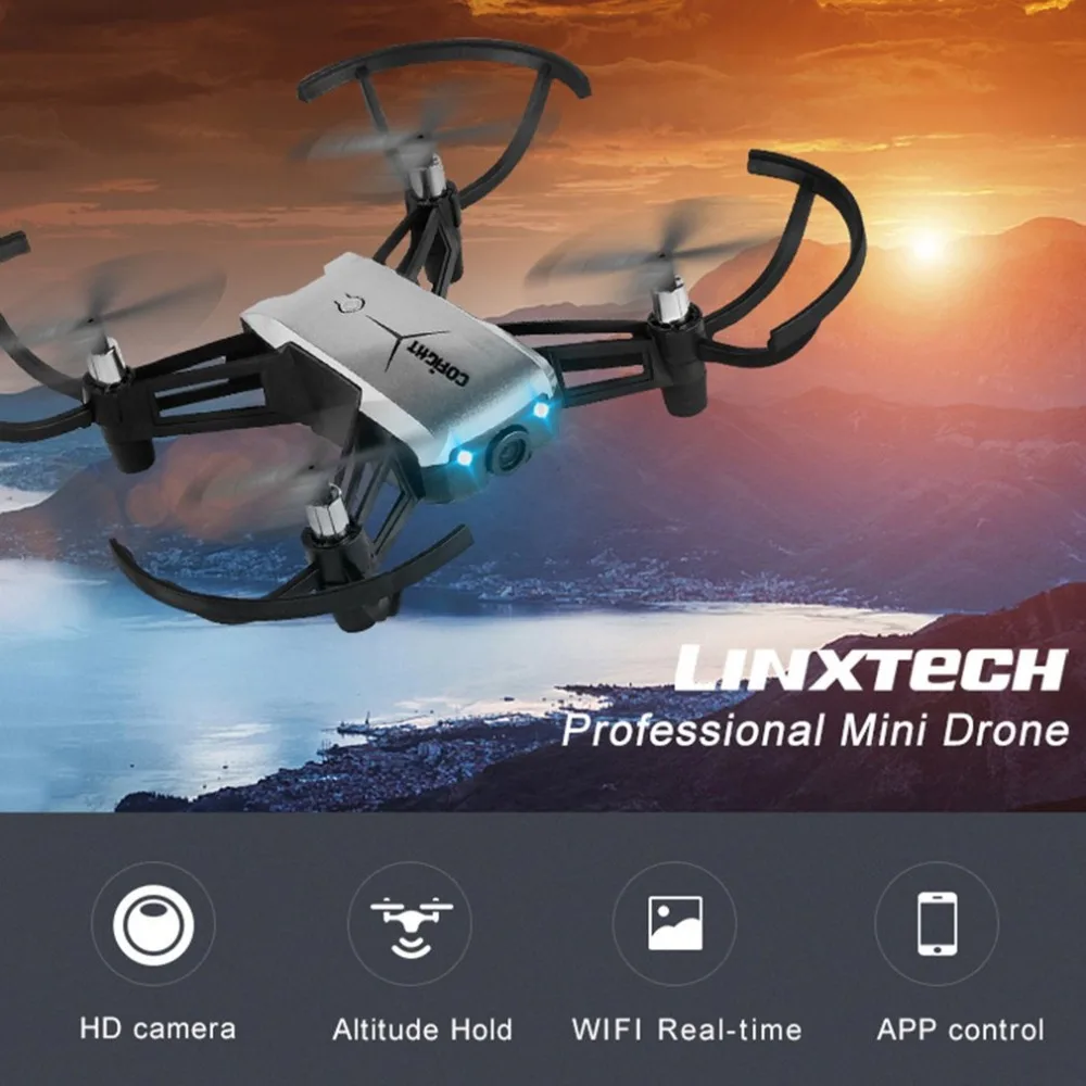 

IN1802 Stylish Shape Drone WiFi Quadcopter Drone Mobile Remote Control 720P HD Camera Headless Mode Helicopter
