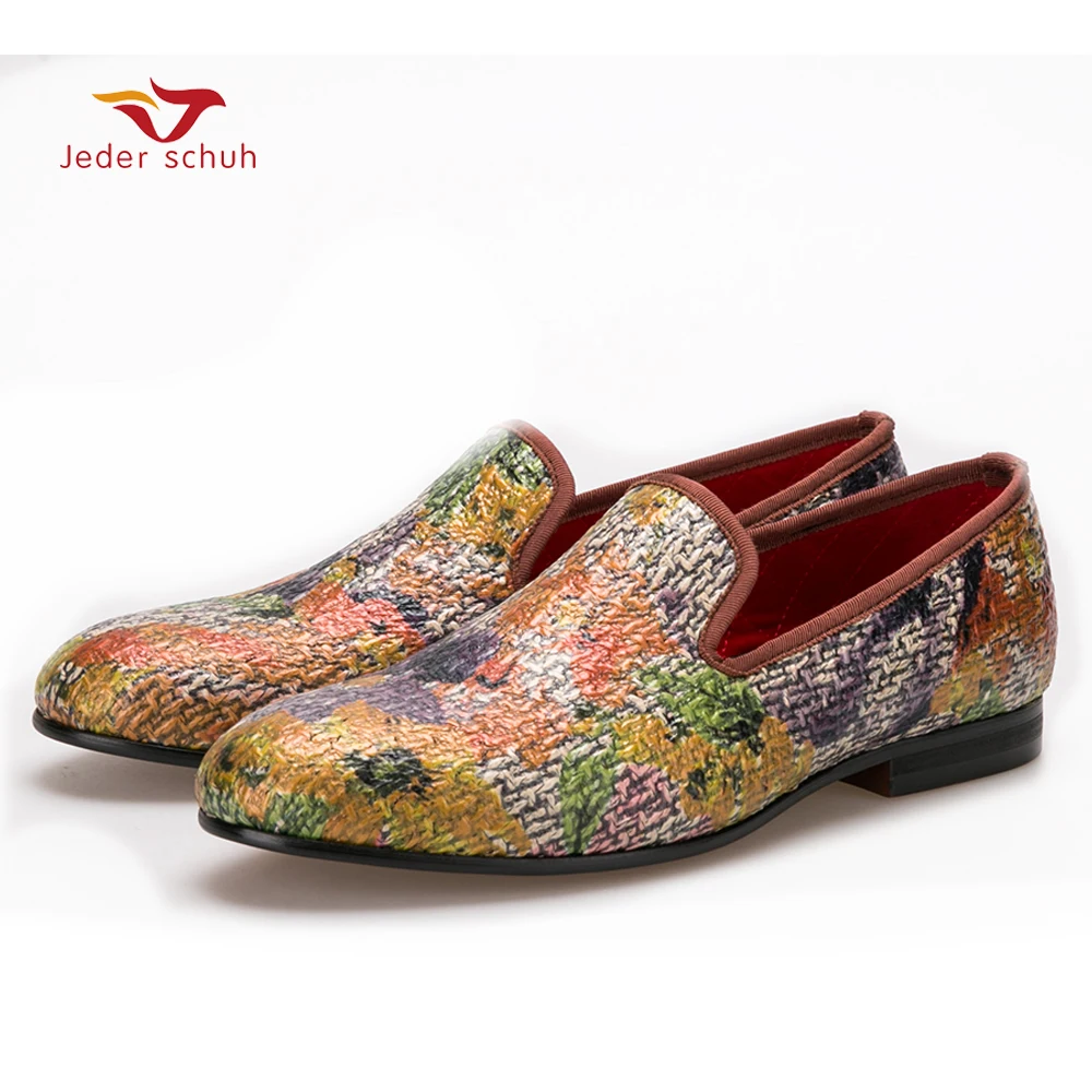 

Men loafers abstract painting style casual shoes driving shoes plus sizeUS6-14, men's fashion men flats