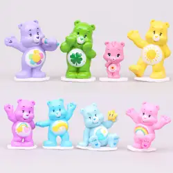 12 шт./компл. DIY Медведь Фигурка милые животные миниатюрные декорации игрушки подарки