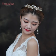 YouLaPan HP163 свадебная корона цветок сплав цветок корона для невесты