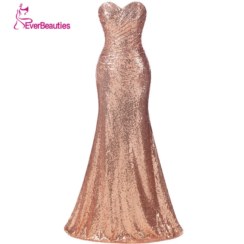 5423 15 De Réductionrobe De Demoiselle Dhonneur à Paillettes Dorées Robe Longue Grande Taille Champagne Pour Mariage Robe Dinvité Robes De