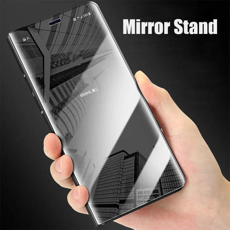 

Mirror Flip Case For Xiaomi Mi MIX 3 Case Luxury Plating Leather Holder Filp Phone Cover For Xiaomi Mi MIX3 MIX 3 Shockproof