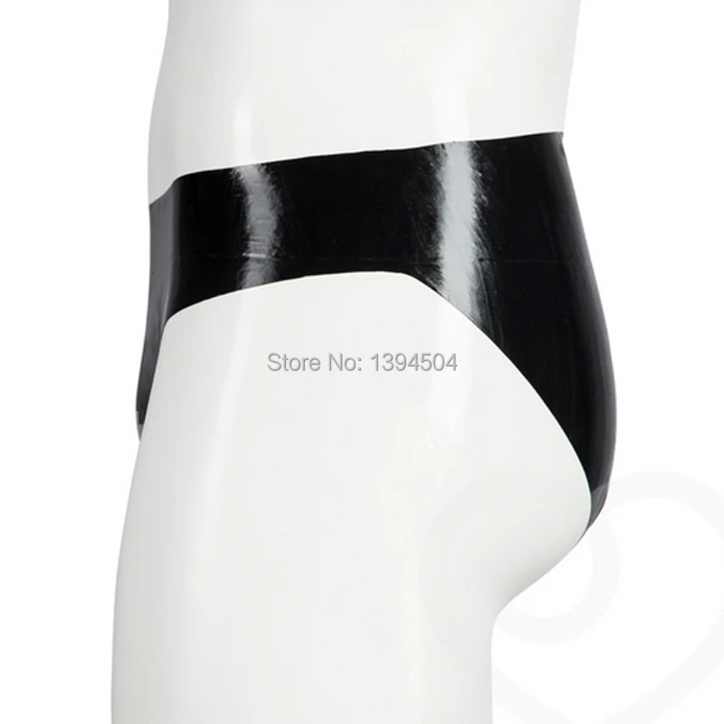 men male black customize handmade latex underwear tight front hole zentai shorts pants slim lingerie
