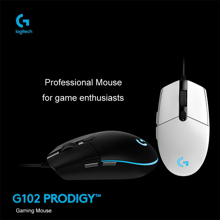 Оригинальная проводная мышь logitech G102 с коробкой, игровая мышь soris 200-8000 dpi, компьютерная мышь, RGB перезаряжаемая мышь