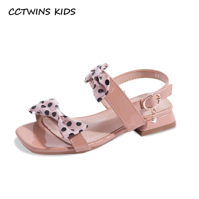 

CCTWINS Kids Shoes 2019 Summer Girls Fashion Bow Tie Party Dress Shoe Toddler Children FlatsPrincess Baby Brand Sandals PS721