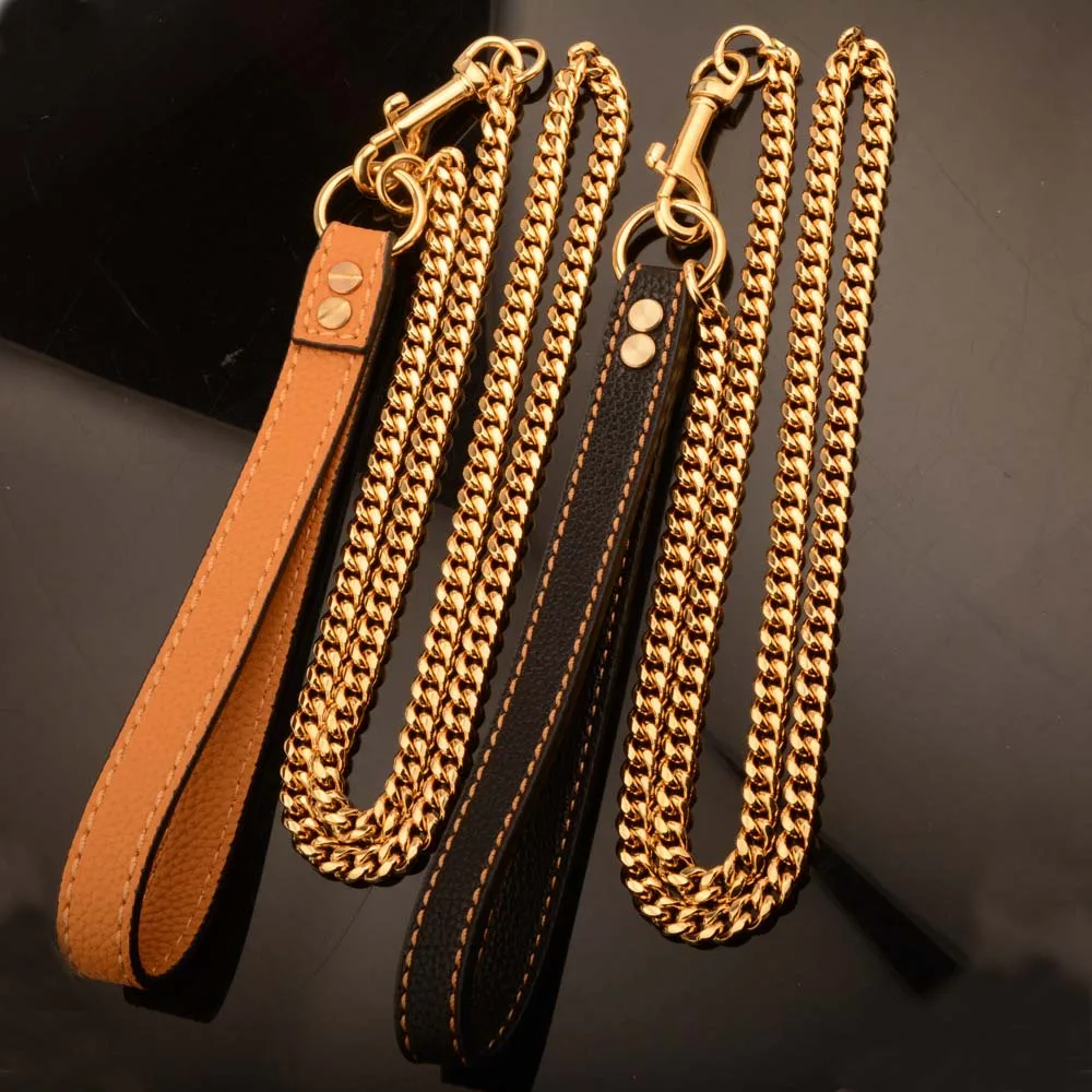 316L Stainless Steel Pet Dog Chain Leash Heavy Duty Daily Training
