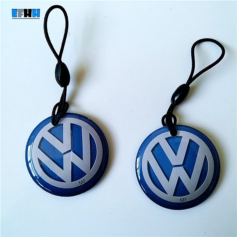 

13.56Mhz UID Changeable MF 1K S50 NFC Keychain Keyfob Key UID Rewritable Chinese Magic Card Back Door Libnfc