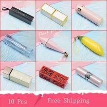 10 шт. мини 5 г пустая губная помада 12,1 мм виды стилей губная помада контейнеры блеск для губ трубка для женщин, красивые инструменты для макияжа