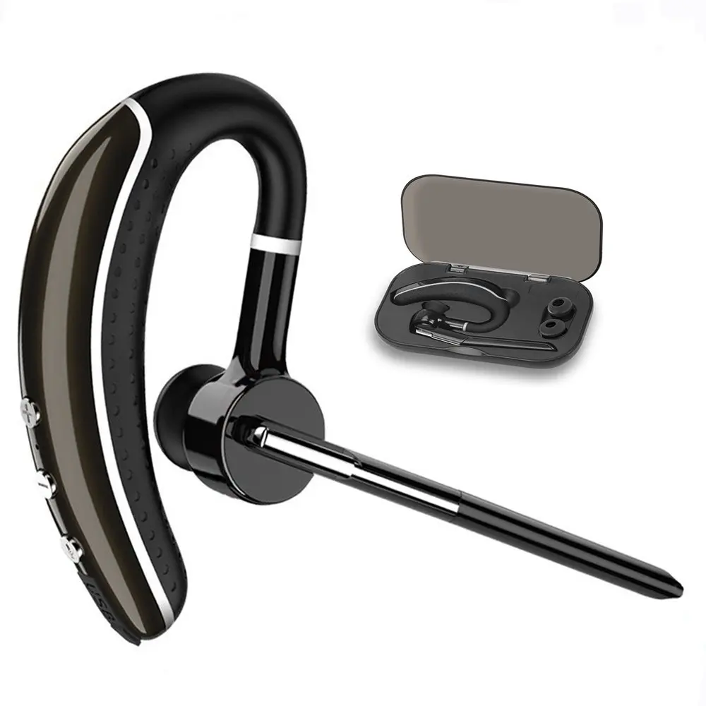 

HBUDS Bluetooth Headset,Hands Free headset Wireless Business Bluetooth Earpiece with Noise Reduction for cell phone-Headset+Case
