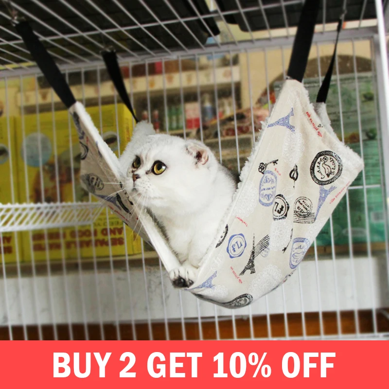 

Soft Hanging Pet Cat Hammock Breathable Kitten Rest Play Nest Portable Pets Puppy Resting Sleeping Cushion House Accessories