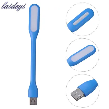 

LAIDEYI Flexible Portable USB LED Lamp Bendable Light Notebook Laptop Computer Mini For Mini USB Table Lights Toilet Light