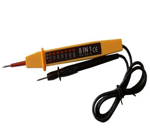 Цифровой карандаш для проверки электрического автомобиля с проводом (8 в 1) тестер