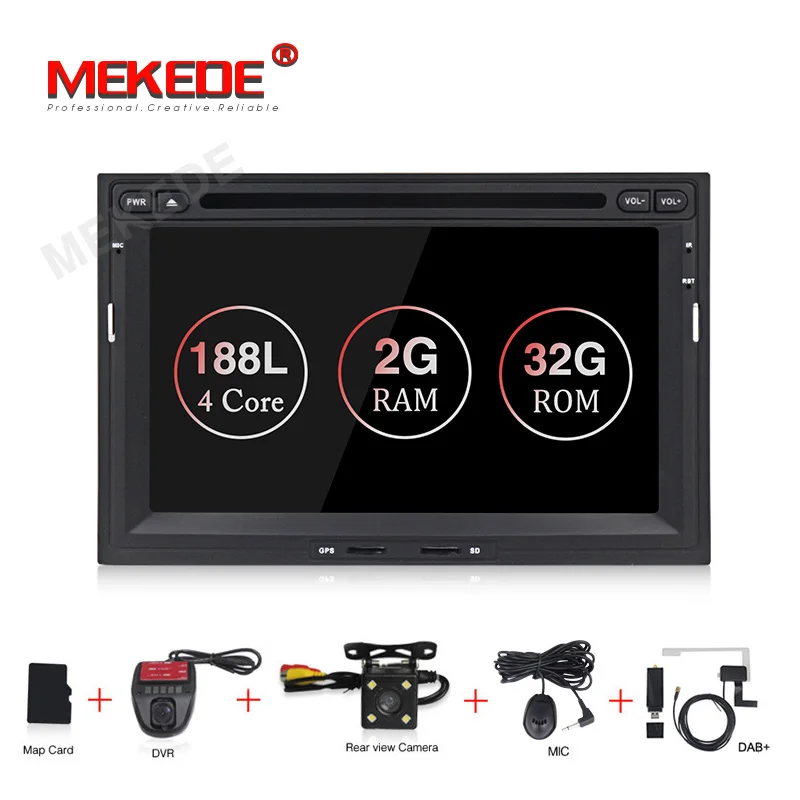 

1024x600 2G RAM+32G Car Multimedia player 2 din Auto DVD android 9.1 For PEUGEOT/Partner 3008 5008 Quad Core Radio FM GPS BT