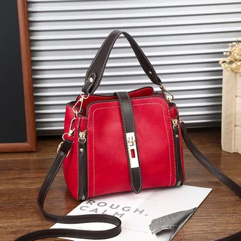 

2019 Summer Ma'am Single Shoulder Package Handbag Oblique Satchel Meng Qi Qi Girl Student Lovely Leisure Time Joker Packet