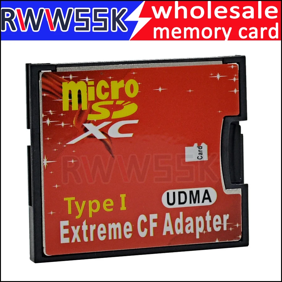 Карта Micro SD SDHC SDXC TF до CF адаптер MicroSD для экстремальной компактной вспышки тип I
