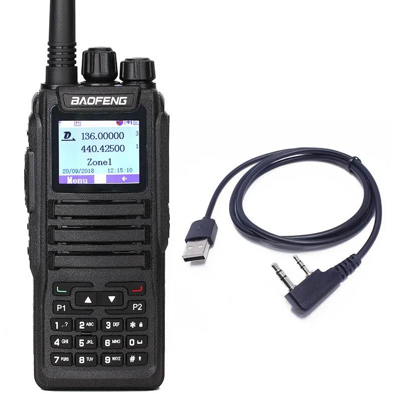 

BAOFENG DM-1701 Walkie Talkie Dual Time Slot DMR Digital Analog DMR Repeater SMS Compatible With Motorola Tier 1 & 2 + USB Cable