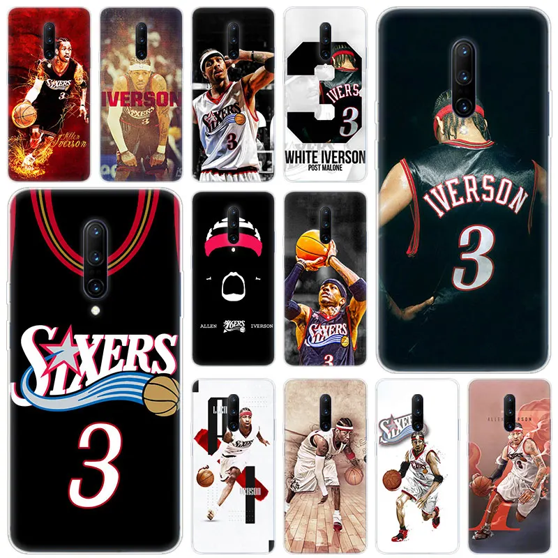 Hot Basketball Allen Iverson Soft Silicone Fashion Transparent Case For OnePlus 7 Pro 5G 6 6T 5 5T 3 3T TPU Cover