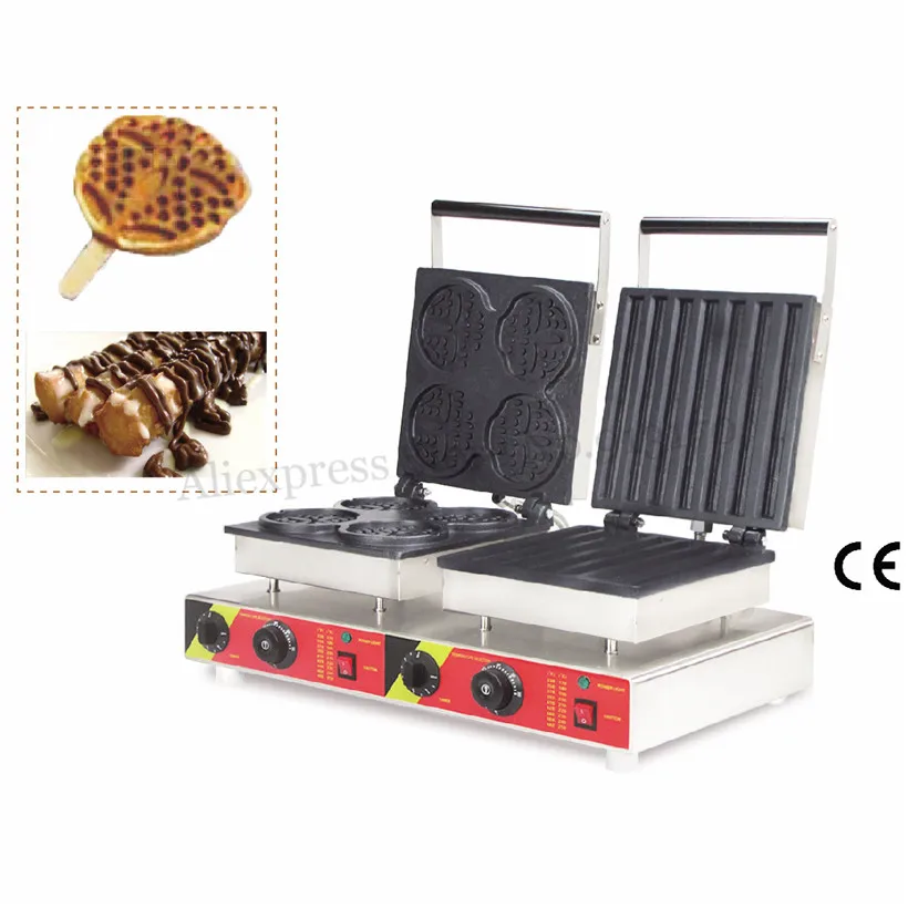 Commercial Waffle Machine Nonstick Molds Double Heads Baker 220V/110V 1500W+1500W Various Styles | Бытовая техника NP564 - 