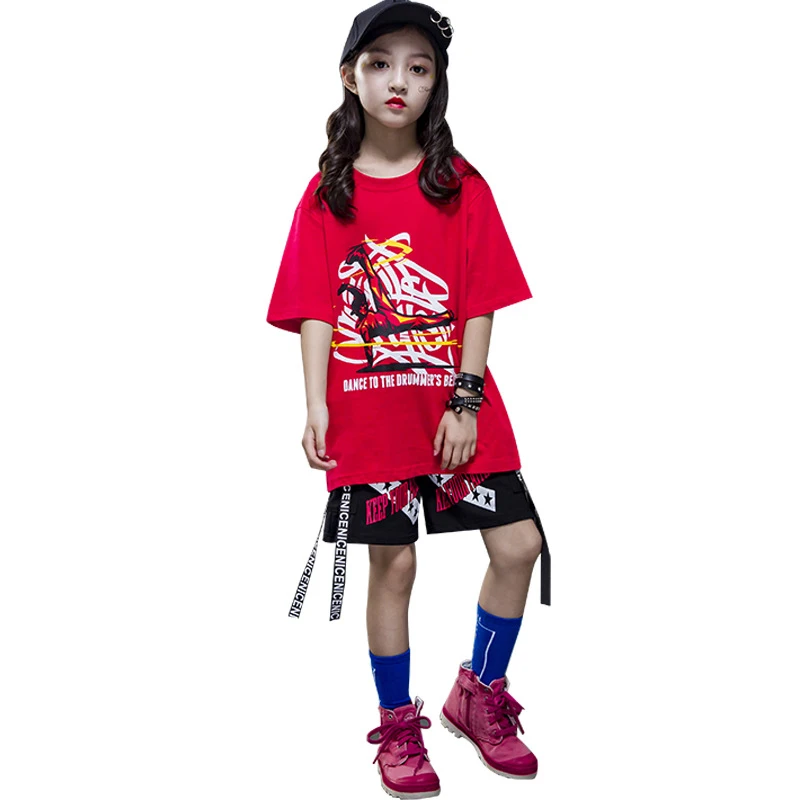 red hip hop costume