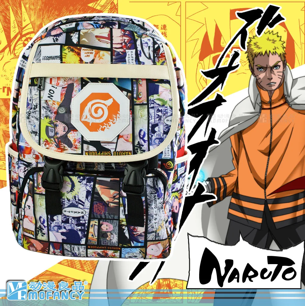 2017 Anime backpack student cartoon naruto school bags daily travel