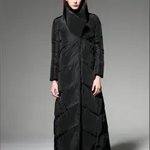X-Long, Женское зимнее пуховое пальто, длинные пуховики, зимнее плотное женское пуховое пальто
