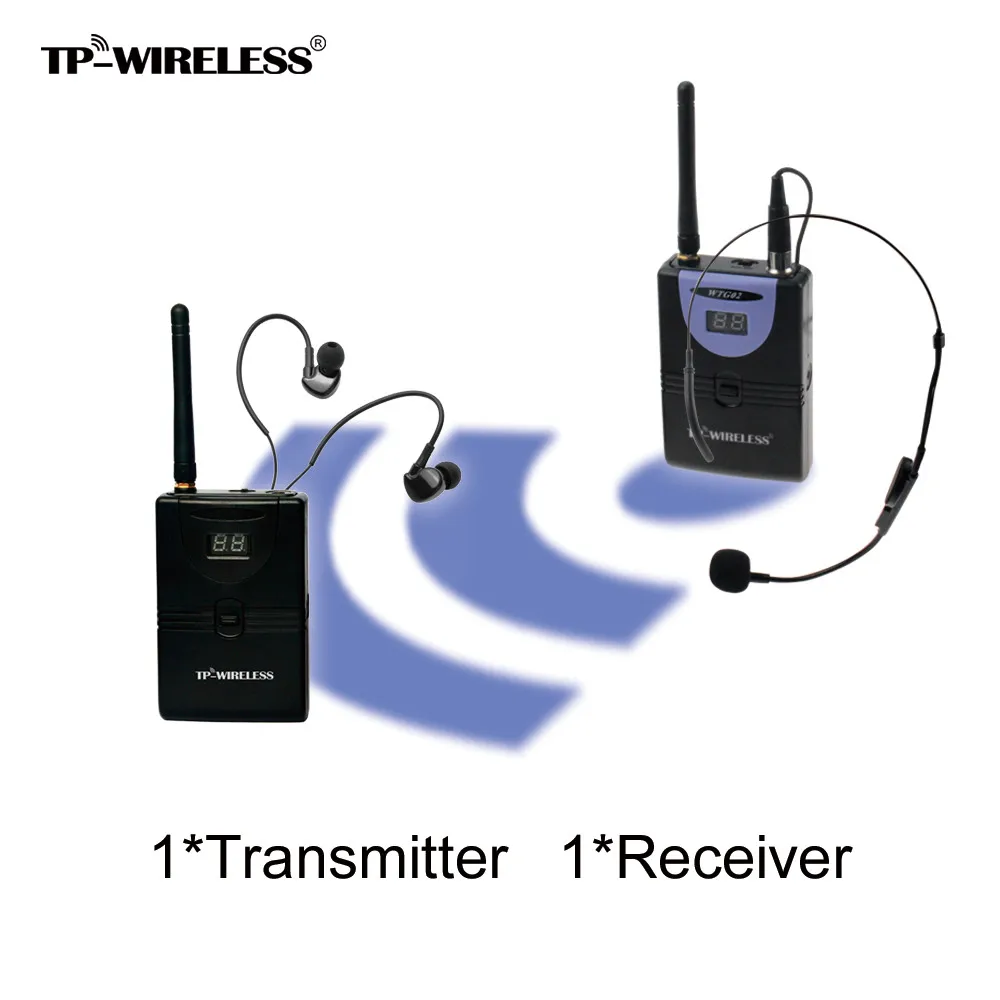 

TP-WIRELESS 2.4GHz Digital Wireless Sanitary Tour Guide System For Tourism,Church And Conference 1Transmitter 1Receiver