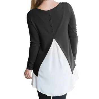 

Women's Sweatshirts Autumn Long Sleeve Tops Pullovers Patchworks Women's Clothing