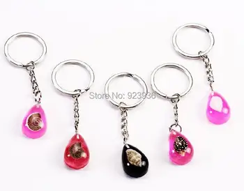 

free shipping wholesale 20 PCS cute fashion vogue conch snail mix charming color keychain