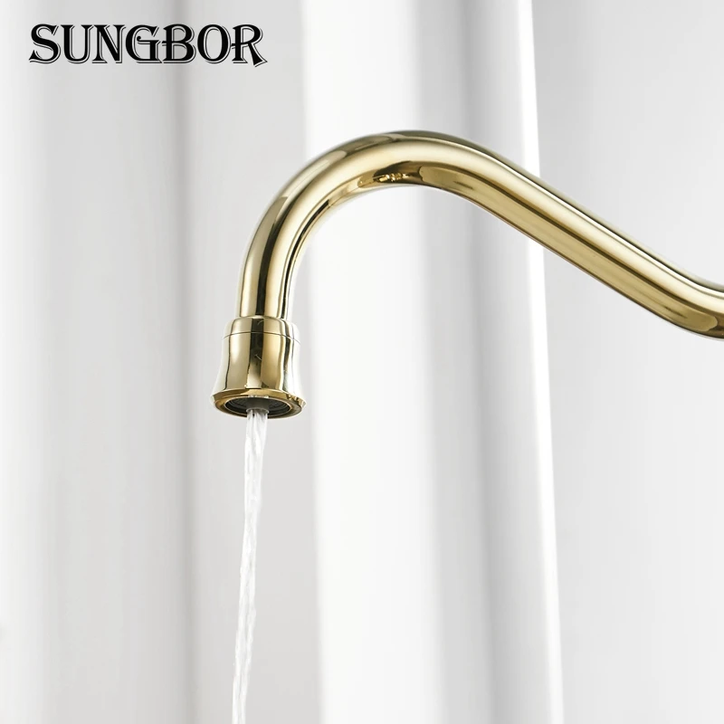 Kitchen Faucets 360 Degree Rotation with Water Purification Crane For Kitchen Deck Mounted Mixer Tap Torneira Cozinha CF-9090K