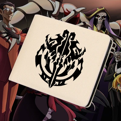 Бумажник Overlord короткий стиль albedo ПУ кожа мультфильм аниме студентов Держатели