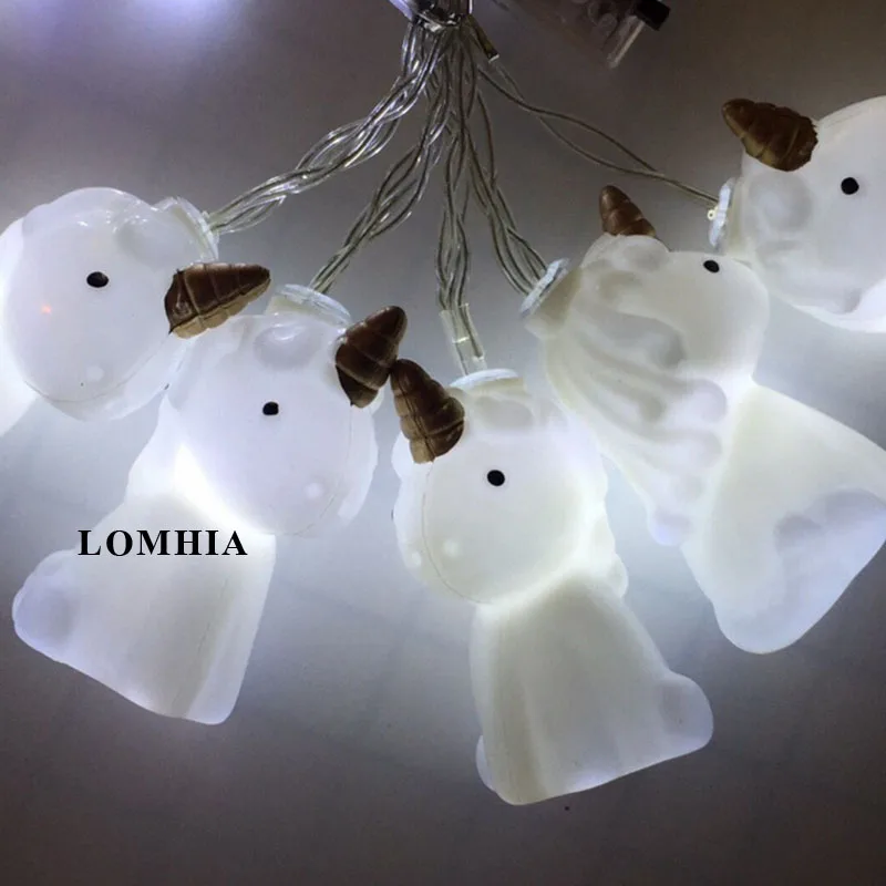 1.5m 10 lights unicorn christmas led fairy string 4