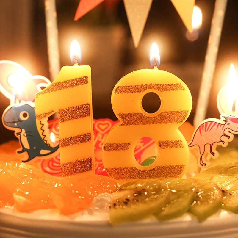 New Arrival Number Cake Candles Birthday Cake Decoration