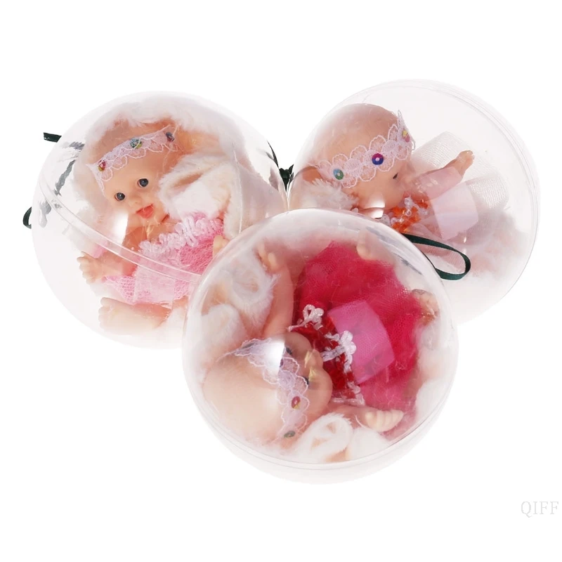 

New Lifelike Realistic Baby Doll Transparent Ball Dreams Gift 4 Inch Toy Soft Body