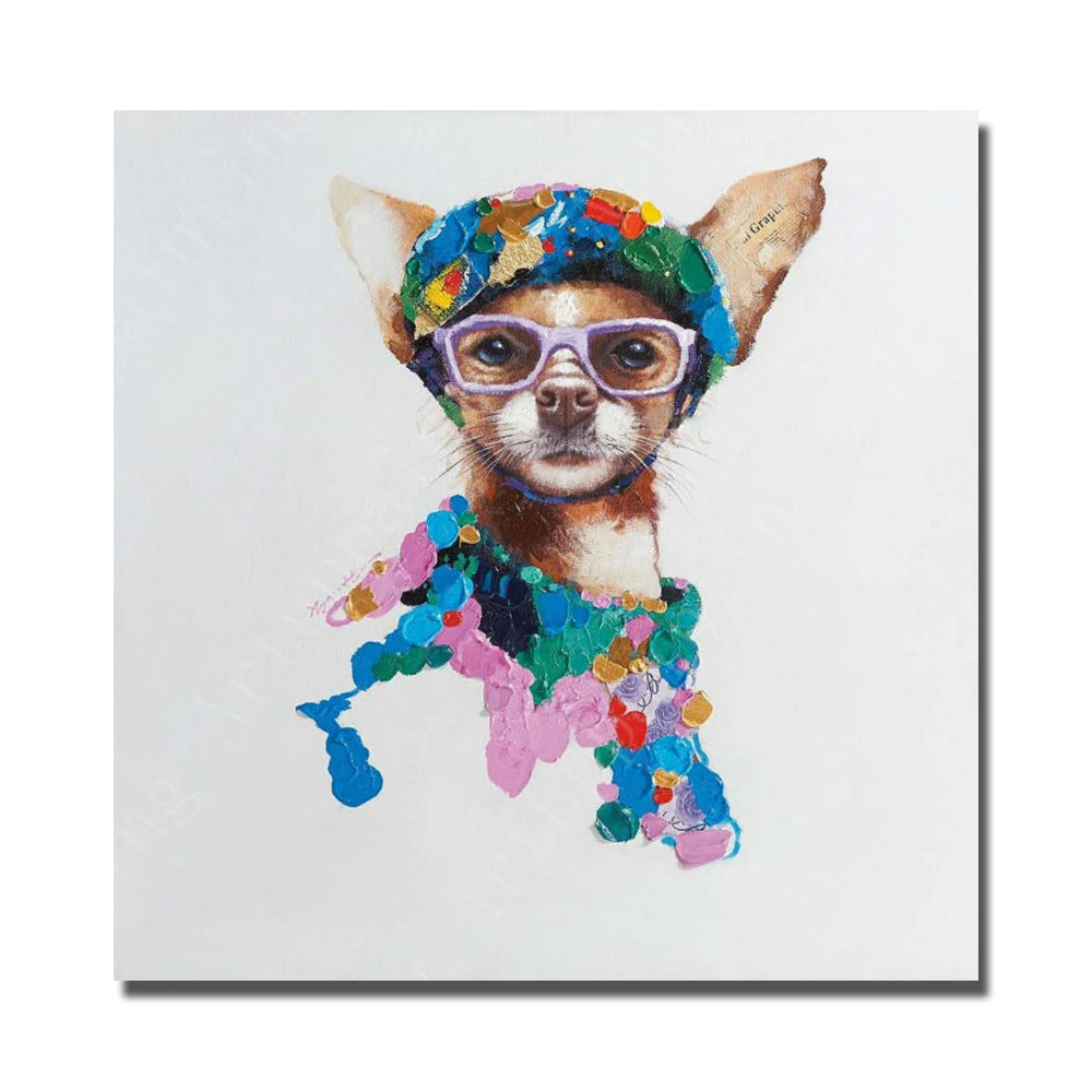 Dogs With Glasses Painting Dogs With Glasses Painting