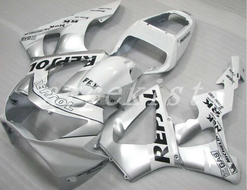 

New ABS motorcycle fairings kit for HONDA CBR 929RR 929 2000 2001 CBR929RR 00 01 CBR 900RR fairings set custom silver white