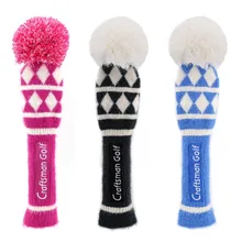 Craftsman чехол на клюшку для гольфа Golf Club Pom Knit розовый красный/черный/небесно-голубой
