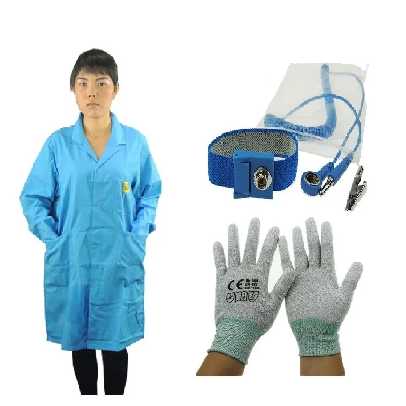 Working Vests ESD Antistatic Lab Coat ESD Smock Work Wear Smock High