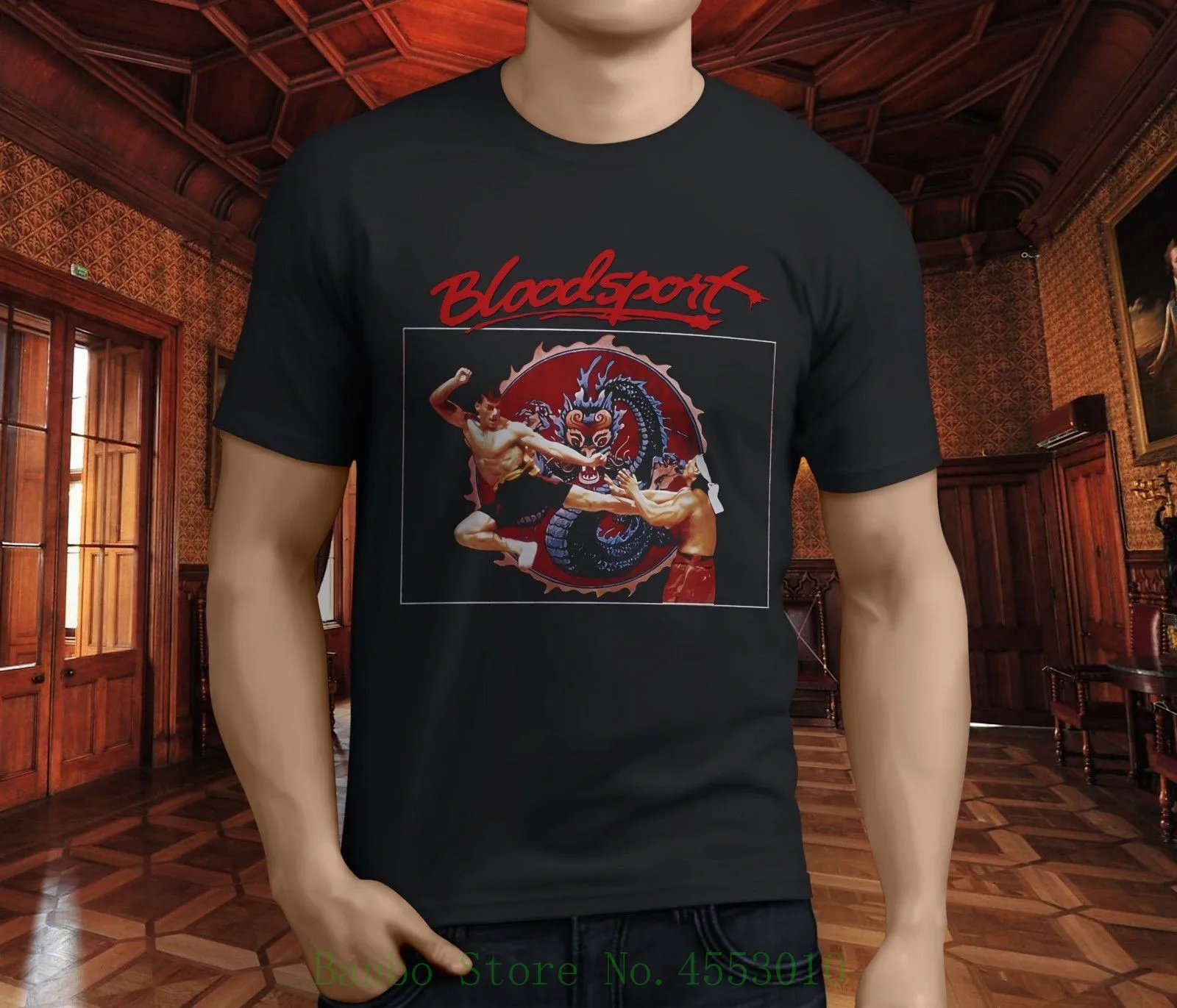 

New Blood Sportsy Jean Claude Van Damme Vintage Movie Men's Black T Shirt S - 3xl Tee Shirt Casual Short Sleeve