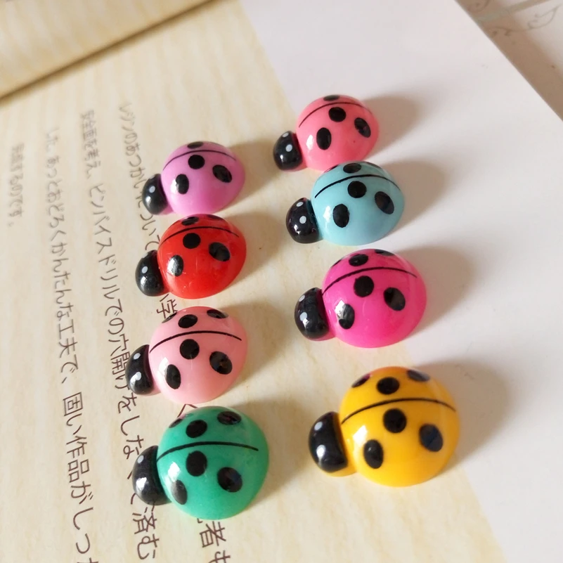 resin flatback cabochon Ladybug