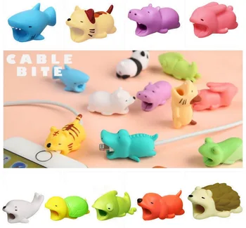 

1000pcs Cartoon Animals Data Line Protector For Iphone X XS Max XR 7 8 Plus 6 6S 5 5S Case For Huawei P20 Lite P Smart Phone