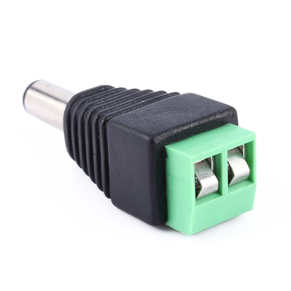 

1pcs DC 2.1 x 5.5mm Power Plug Male Connector Adapter for CCTV LED Light