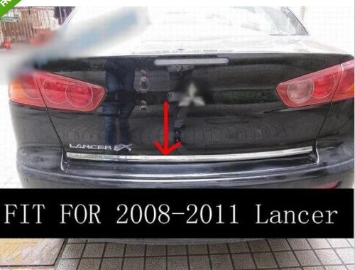 Хромированная Задняя Крышка багажника для Mitsubishi Lancer 08 11|Лепнина интерьера| |