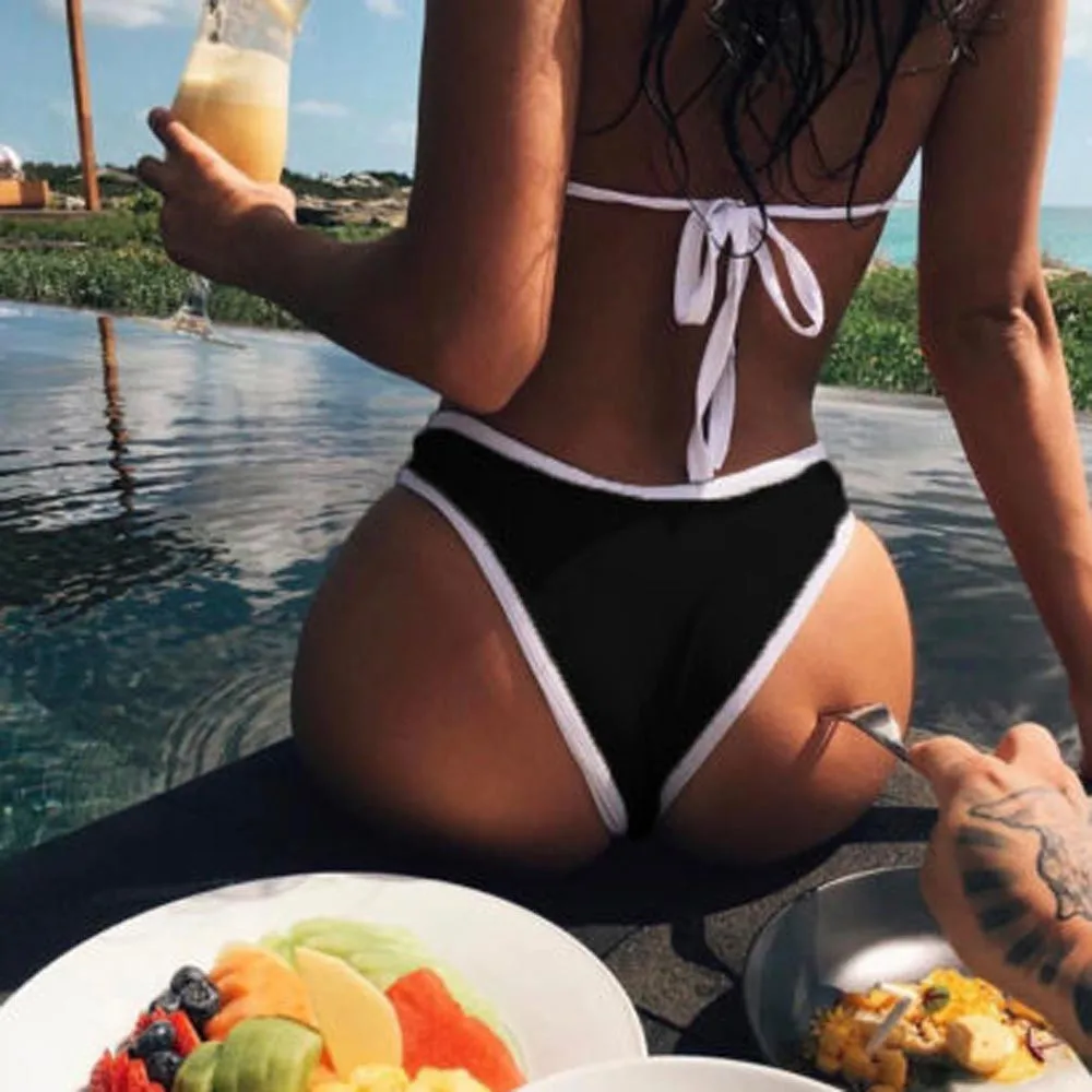 

Bikini 2018 Drop Shipping swimwear women Women Bikini Bottom Sexy Swimwear Swimsuit Swim Trunks 20