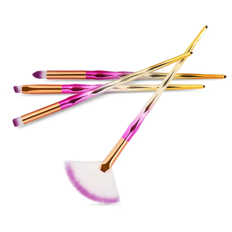 

4 Pcs Diamond Brushes Eye Makeup Brushes Kit Face Blender Eyebrow Nasal Shadow Brush