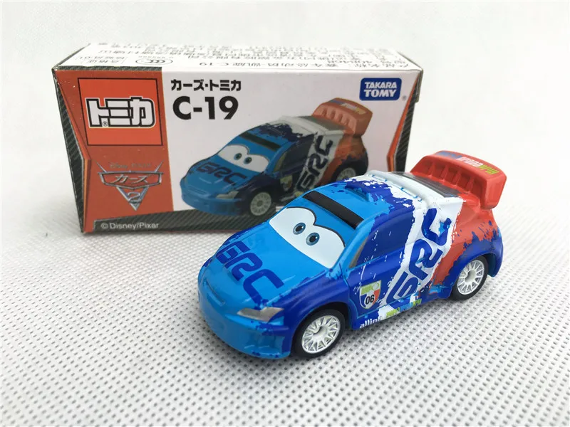 Tomy Tomica disney Pixar тачки Sheriff/King/Flo/Sally/Chick Hicks/Mater/Doc Hudson металлическая литая игрушеигрушечная машина новая в коробке - Цвет: C19