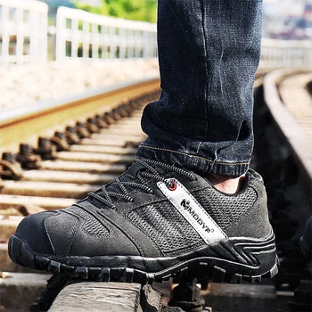 

Men's Fashion Steel Toe Work Safety Shoes Industrial Safety Boots Protective Footwear Casual Shoes