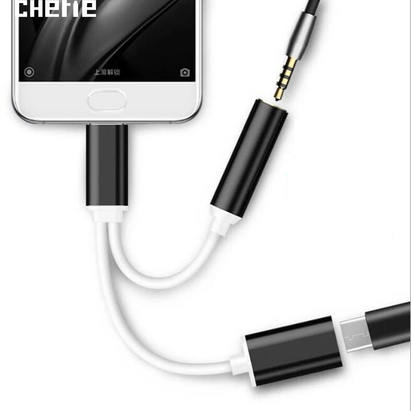 

Cherie 2 in 1 USB C Type C to 3.5mm Audio Jack Headphone Adapter Charger Aux Converter For Samsung Xiaomi mi9 Huawei Connectors