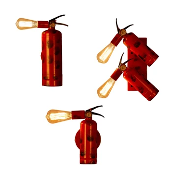 

Modern personality Wall Lamps lof restaurant cafe bar corridor heavy metal decorative extinguisher wall light red ya72826