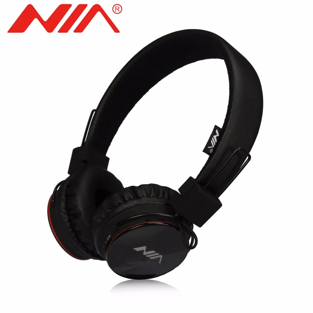 

NIA 1682S Original Stereo Headphones 10 Colors Collapsible Music Player Portable Headset Support TF Card FM Radio Free Shipping